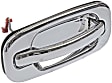 91128 Front, Passenger Side Chrome Exterior Door Handle, Without Key Hole, Help Series