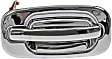 91128 Front, Passenger Side Chrome Exterior Door Handle, Without Key Hole, Help Series