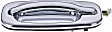 91132 Rear, Driver Side Chrome Exterior Door Handle, Without Key Hole, Help Series