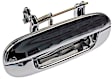 91142 Front, Passenger Side Chrome Exterior Door Handle, Without Key Hole, Help Series