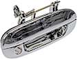 91143 Front, Passenger Side Chrome Exterior Door Handle, Without Key Hole, Help Series