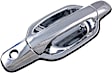 91159 Front, Passenger Side Chrome Exterior Door Handle, Without Key Hole, Help Series