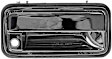 91174 Front, Passenger Side Chrome Exterior Door Handle, With Key Hole, Help Series