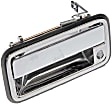91175 Front, Driver Side Chrome Exterior Door Handle, With Key Hole, Help Series