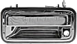 91175 Front, Driver Side Chrome Exterior Door Handle, With Key Hole, Help Series