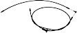 912-128 OE Solutions Series Hood Cable - Direct Fit, Sold individually