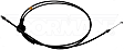 912-407 OE Solutions Series Hood Cable - Direct Fit, Sold individually