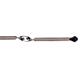 917-308 Help Series Automatic Transmission Dipstick - Black, Steel, Non-locking, Sold individually