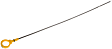 917-332 Help Series Oil Dipstick - Steel, Direct Fit, Sold Individually