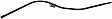 917-374 Help Series Oil Dipstick Tube - Black Zinc, Steel, Direct Fit
