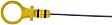 917-378 Help Series Oil Dipstick - Yellow, Stainless Steel, Direct Fit, Sold individually