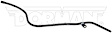 917-385 Help Series Oil Dipstick Tube - Black, Steel, Direct Fit