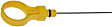 917-434 Help Series Oil Dipstick - Yellow, Metal, Direct Fit, Sold individually