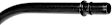 917-485 Help Series Oil Dipstick Tube - Black, Mild Steel, Direct Fit