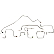 919-035 OE Solutions Series Brake Line, Stainless Steel