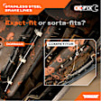 919-173 OE Solutions Series Brake Line, Stainless Steel