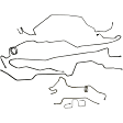 919-231 Direct Fit Brake Hydraulic Line Kit, Kit