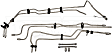 919-844 Fuel Line, Fuel Line, 0.36 in. OD, 0.5 in. OD Silver, Steel, OE Solutions Series