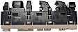 920-022 Front, Driver Side OE Solutions Series Window Switch Black and brown 8 Buttons