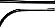 921-035 Help Series Oil Dipstick Tube - Black, Metal, Direct Fit