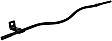 921-037 Help Series Oil Dipstick Tube - Black, Metal, Direct Fit