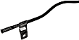 921-037 Help Series Oil Dipstick Tube - Black, Metal, Direct Fit