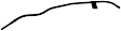 921-044 Help Series Oil Dipstick Tube - Black, Metal, Direct Fit