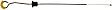 921-066 Help Series Automatic Transmission Dipstick - Yellow, Steel, Locking, Direct Fit, Sold Individually