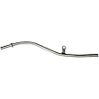 921-078 Help Series Oil Dipstick Tube - Silver, Steel, Direct Fit