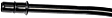 921-121 Help Series Oil Dipstick Tube - Black, Metal, Direct Fit