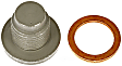 921-132 AutoGrade Series Oil Drain Plug - Silver, Carbon Steel, Direct Fit, Sold Individually