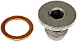 921-132 AutoGrade Series Oil Drain Plug - Silver, Carbon Steel, Direct Fit, Sold Individually