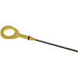 921-139 Help Series Oil Dipstick - Yellow, Metal, Plastic and Rubber, Direct Fit, Sold individually