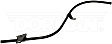 921-146 Help Series Oil Dipstick Tube - Black, Metal, Direct Fit