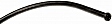 921-146 Help Series Oil Dipstick Tube - Black, Metal, Direct Fit