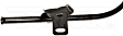 921-146 Help Series Oil Dipstick Tube - Black, Metal, Direct Fit