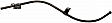 921-146 Help Series Oil Dipstick Tube - Black, Metal, Direct Fit
