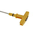 921-190 Help Series Oil Dipstick - Yellow, Stainless Steel, Direct Fit, Sold individually