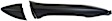 92222 Front, Passenger Side Black Exterior Door Handle, Without Key Hole, Help Series