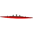 923-147 Red Lens Third Brake Light, OE Solutions Series