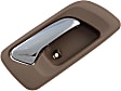 92393 Rear, Passenger Side Beige bezel with chrome lever Interior Door Handle, Without door lock button, Sedan, Help Series