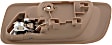 92393 Rear, Passenger Side Beige bezel with chrome lever Interior Door Handle, Without door lock button, Sedan, Help Series