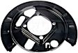 924-002 Rear Brake Dust Shields Black, Steel, OE Solutions Series