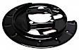 924-002 Rear Brake Dust Shields Black, Steel, OE Solutions Series