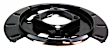 924-002 Rear Brake Dust Shields Black, Steel, OE Solutions Series