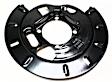 924-002 Rear Brake Dust Shields Black, Steel, OE Solutions Series