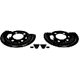 924-021 Rear Brake Dust Shields Black, Steel, OE Solutions Series
