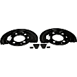 924-021 Rear Brake Dust Shields Black, Steel, OE Solutions Series