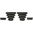 924-021 Rear Brake Dust Shields Black, Steel, OE Solutions Series
