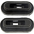 924-221 Rear Brake Dust Shields Black, Steel, OE Solutions Series